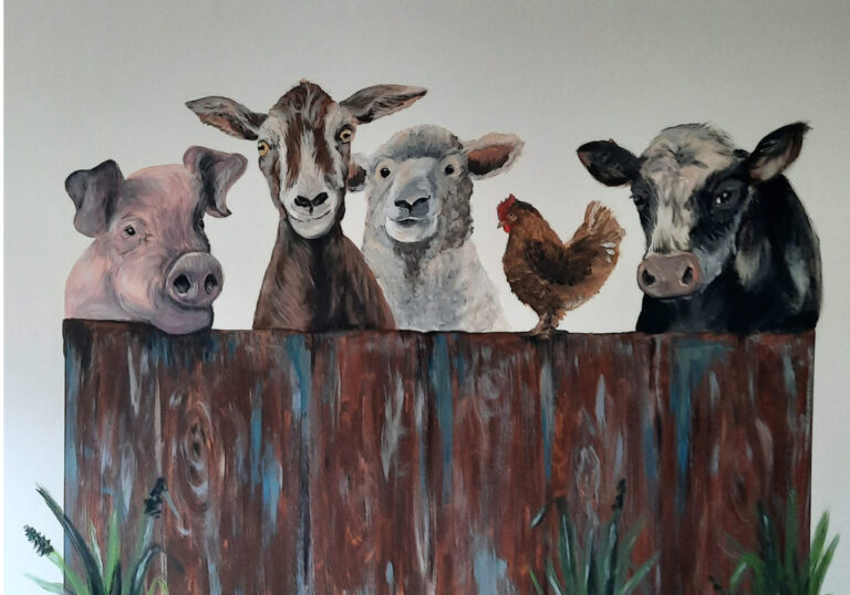 2023_muurschildering_boerderijdieren_HildevanMilligen
