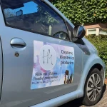 Reclame, auto. Hilde van Milligen, creatief ondernemer.