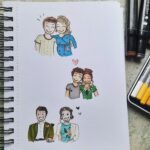 illustraties van Hilde van Milligen. los te bestellen, Maar ook mogelijk op bruiloften als live-illustrator.